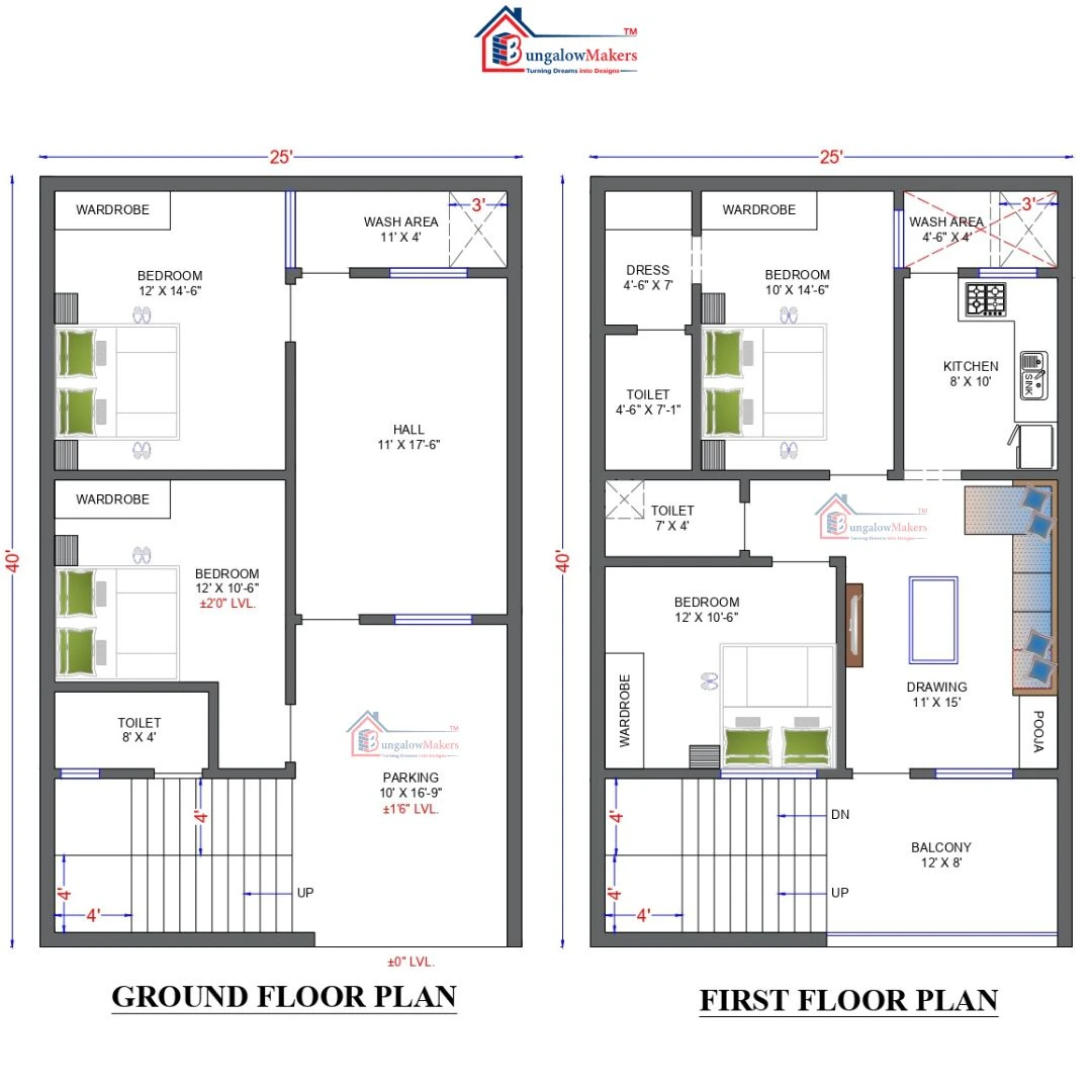 2D Building Plan Design Karaikal - KTR Builders