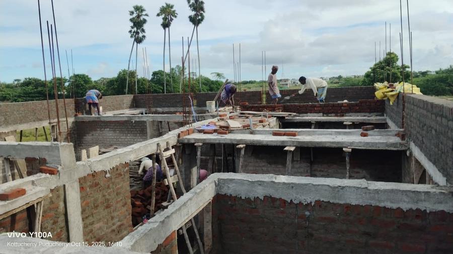 Active Construction Site – KTR Builders Kottucherry Karaikal